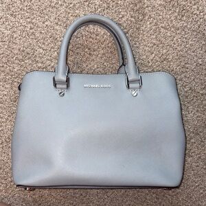 Michael Kors Light Gray Satchel